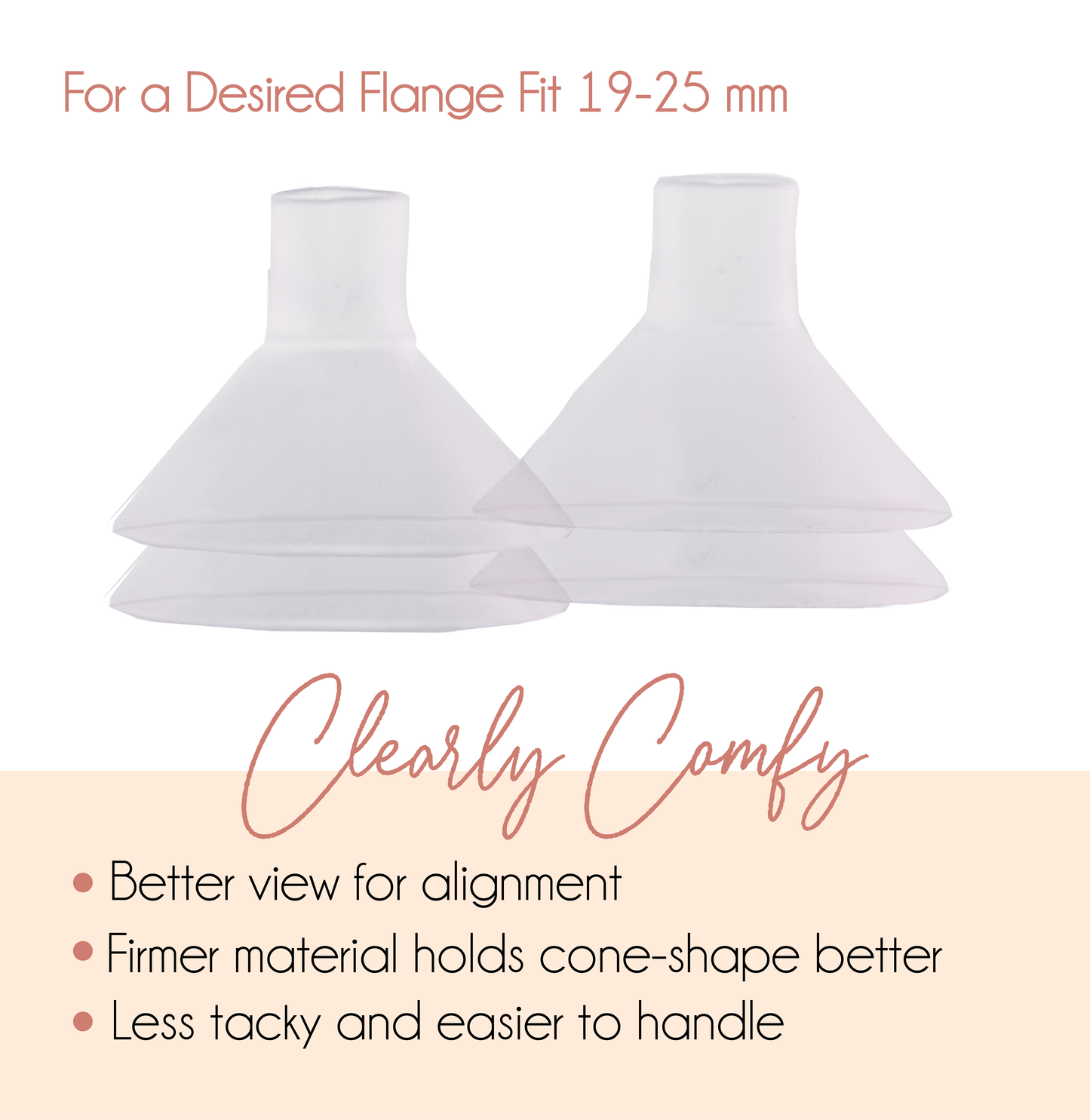 Take the pain out of pumping and get a better flange fit with the Clearly Comfy Cushions from BeauGen. Get all of the alignment, pain relief, and improved fit while saving money by purchasing two pair of Breast Pump Cushions.